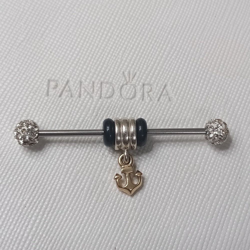 PandoraSilver14k Anchor Vintage 2013 Dangle Charm/Pendant